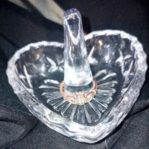 Crystal ring/jewelry holder
